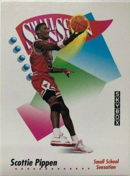 Scottie Pippen #606 Basketball Cards 1991 Skybox