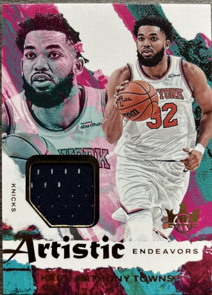 Karl-Anthony Towns #AE-KLT Basketball Cards 2024 Panini Court Kings Artistic Endeavors
