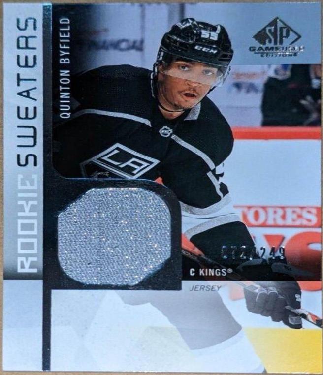 Quinton Byfield #RS-QB Hockey Cards 2021 SP Game Used Rookie Sweaters