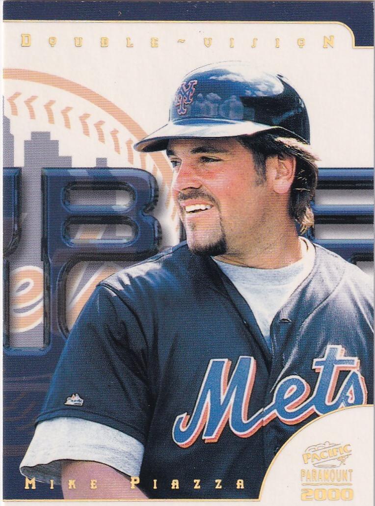 Mike Piazza #28 Baseball Cards 2000 Pacific Paramount Double Vision