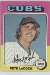 Pete LaCock #494 Baseball Cards 1975 Topps Prices