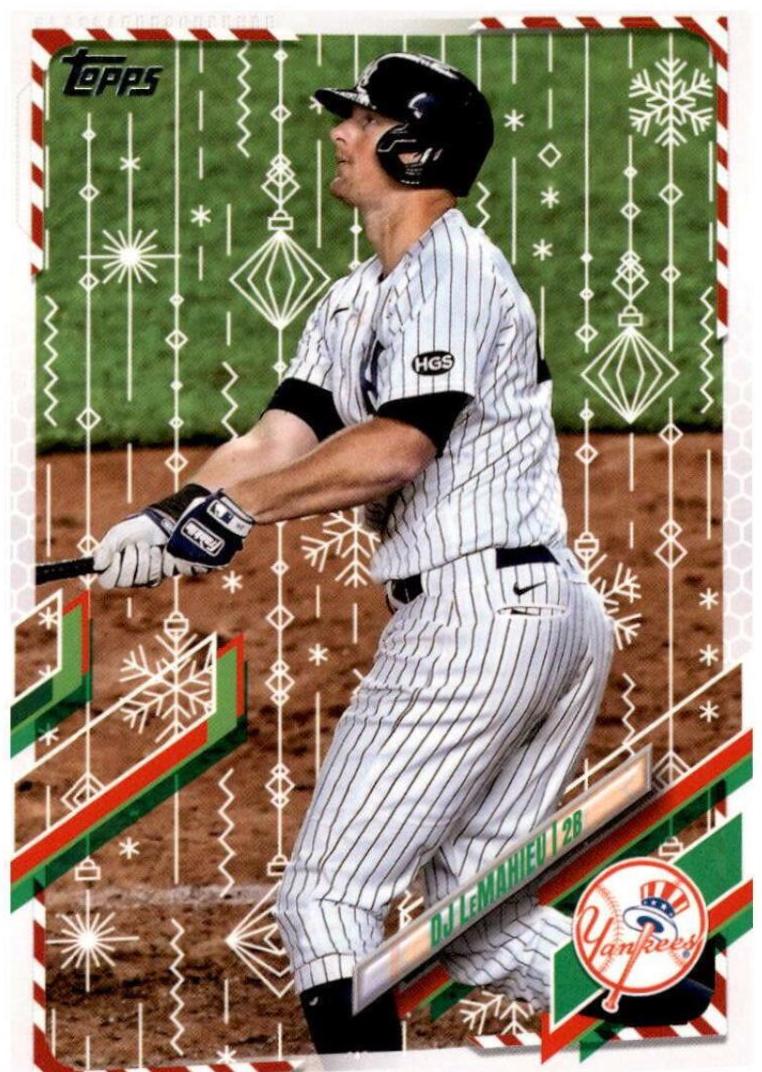 DJ LeMahieu #HW-56 Baseball Cards 2021 Topps Holiday Mega Box