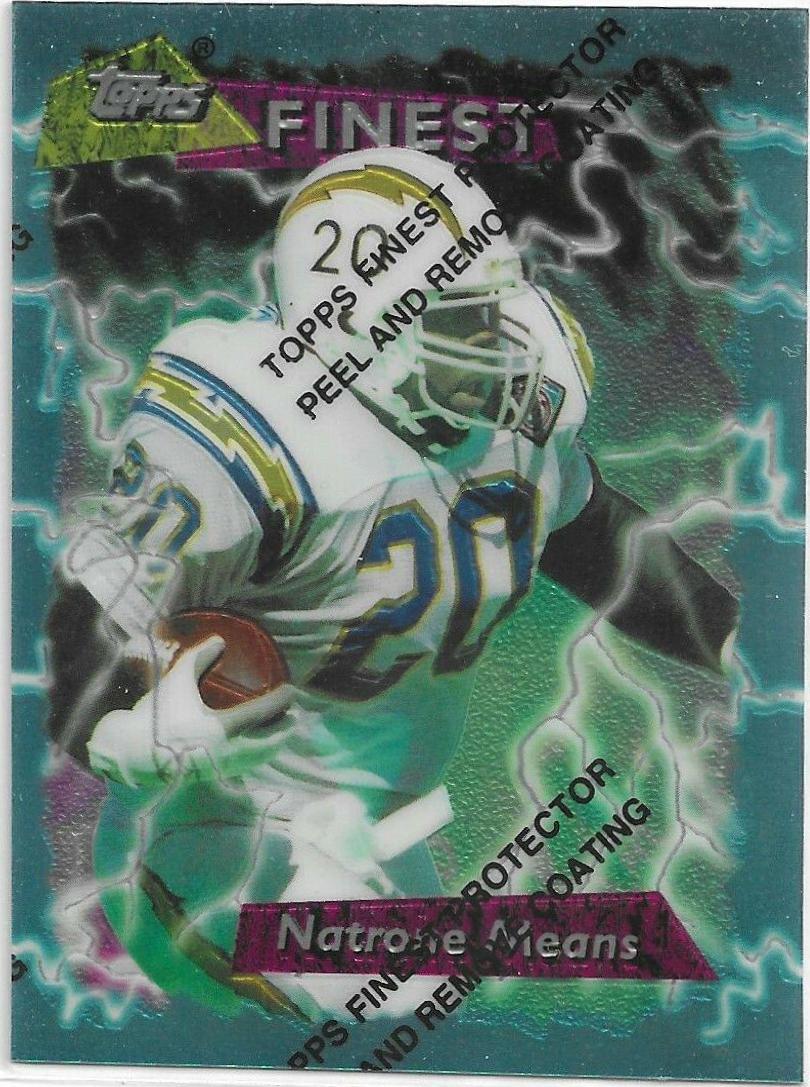 Natrone Means #1 Football Cards 1995 Topps Finest