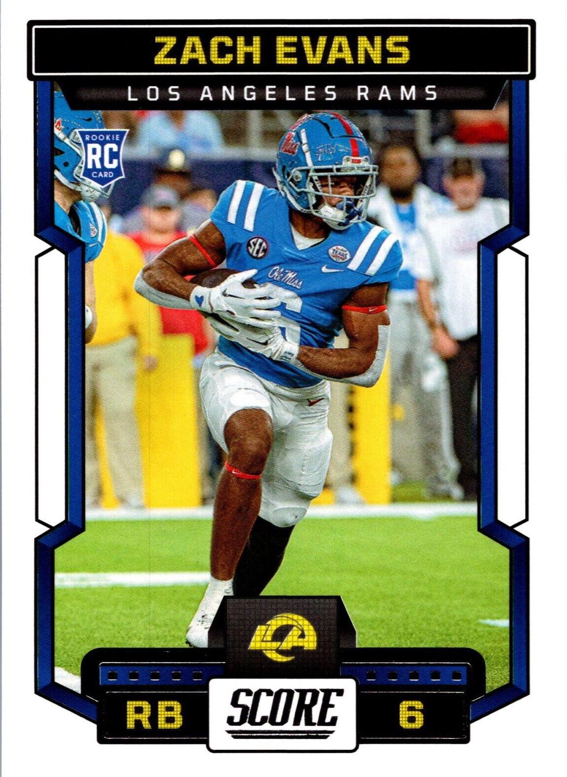 Zach Evans #319 Football Cards 2023 Panini Score