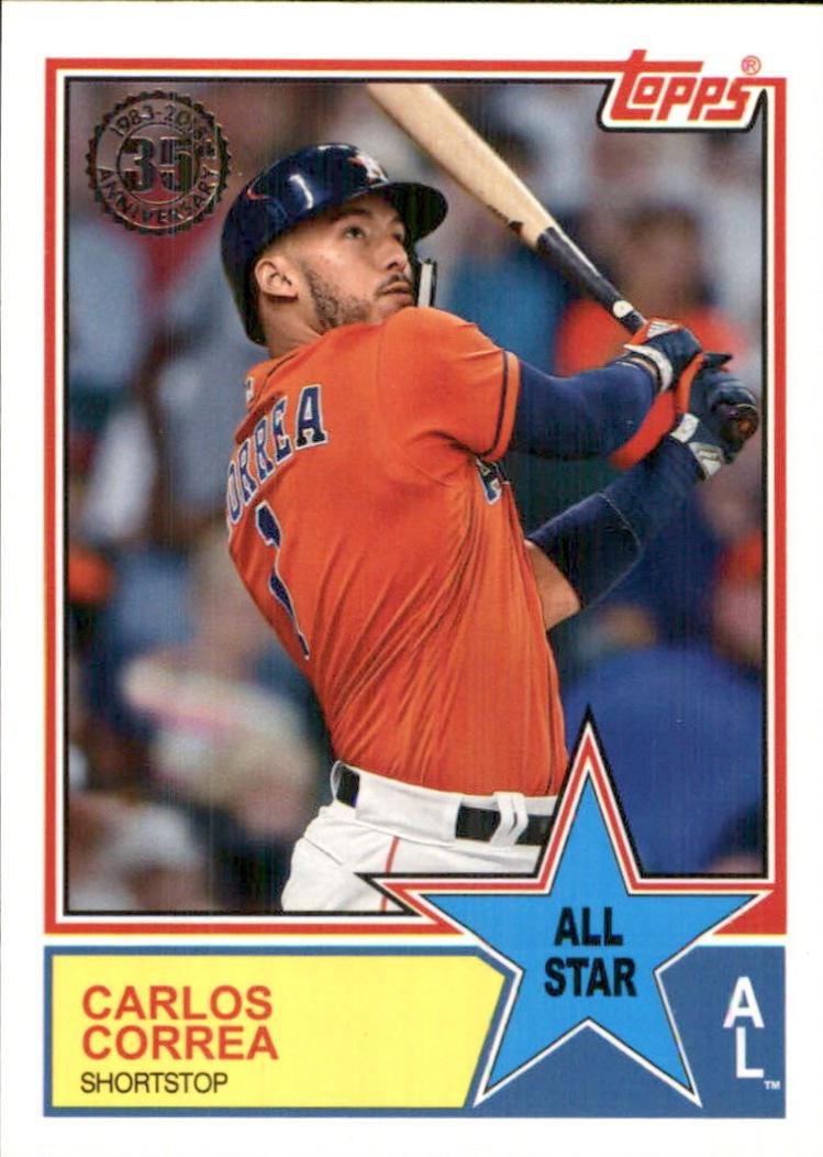 Carlos Correa #3 Baseball Cards 2018 Topps 1983 Baseball All Stars