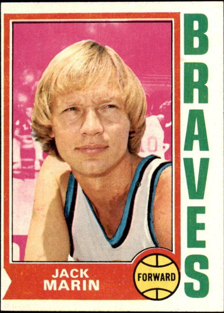 Jack Marin #26 Basketball Cards 1974 Topps