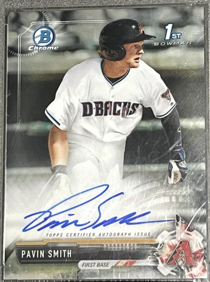 Pavin Smith #CDA-PS 2017 Bowman Draft Baseball Chrome Draft Pick Autographs