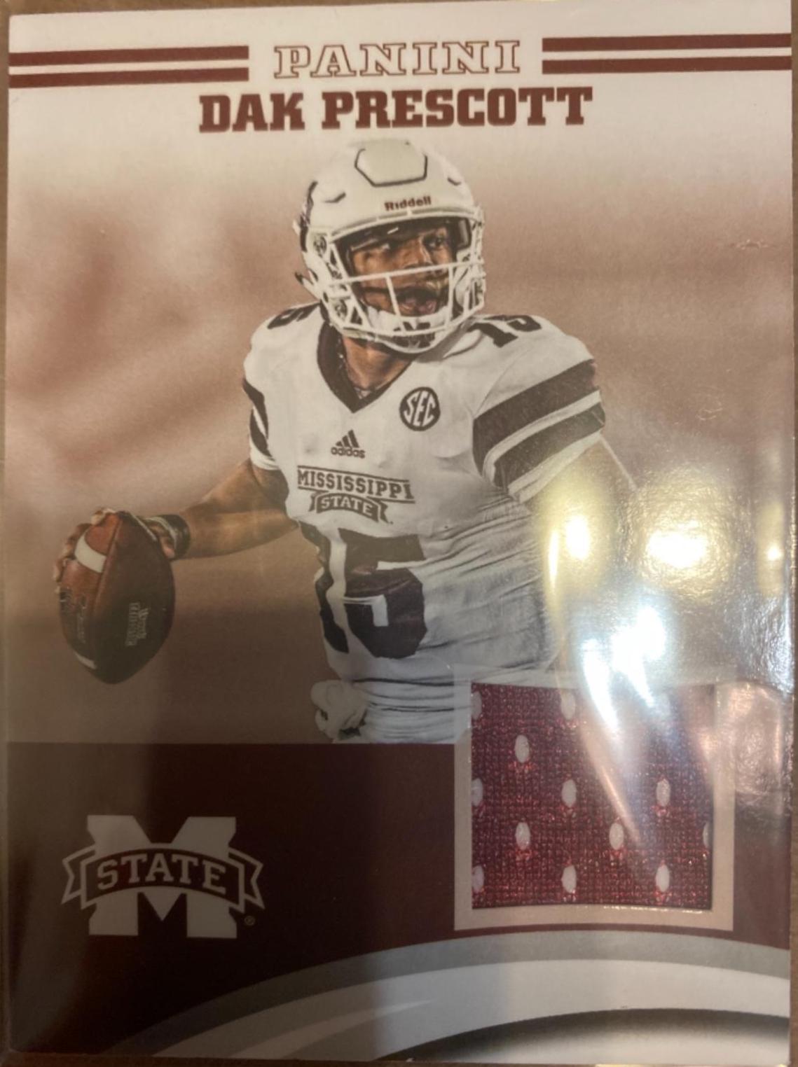 Dak Prescott #DP-1 Football Cards 2016 Panini Mississippi State Bulldogs Collegiate Memorabilia