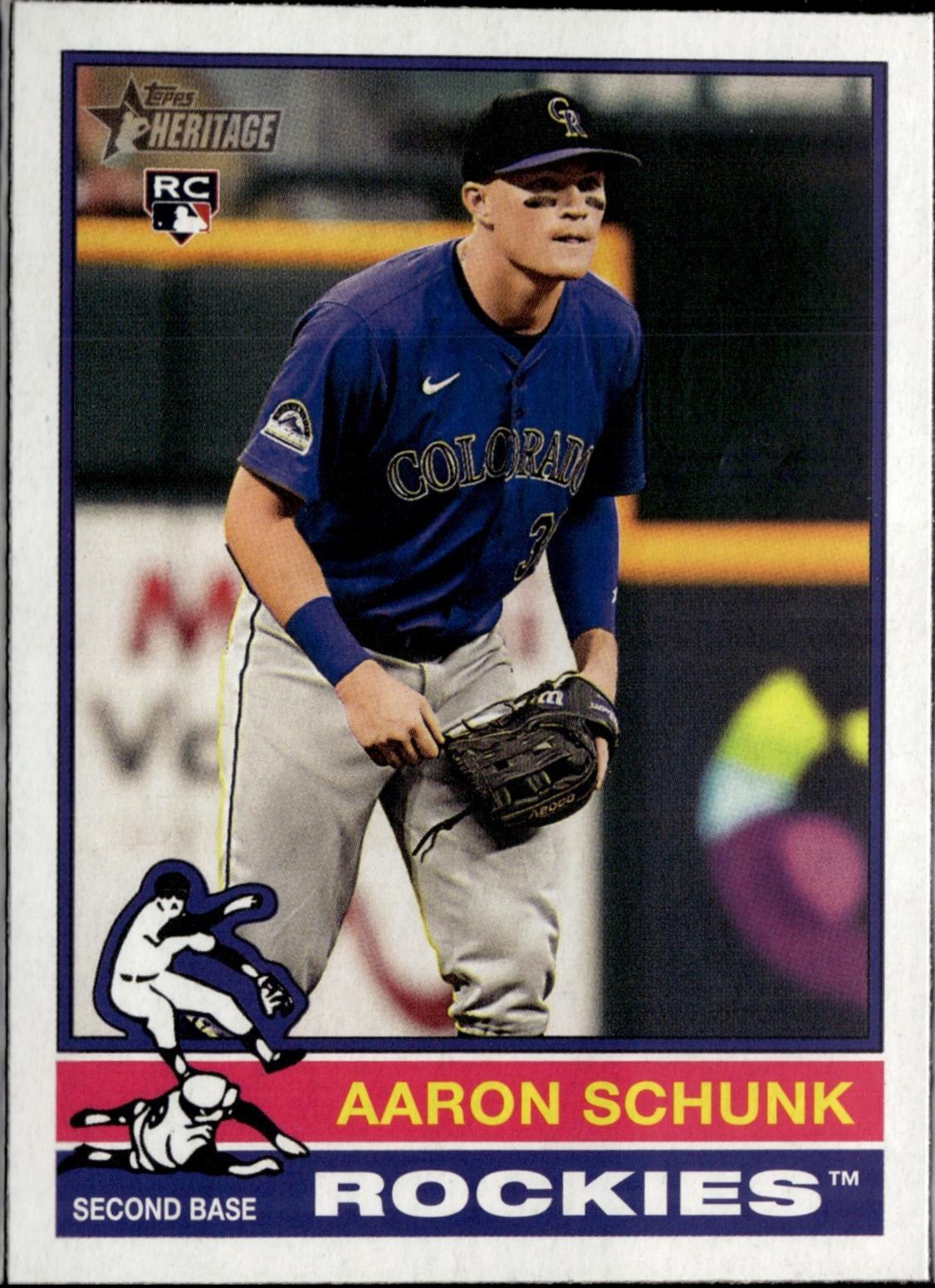 Aaron Schunk #90 Baseball Cards 2025 Topps Heritage