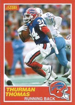 Thurman Thomas #211 Football Cards 2012 Panini Score RC Flashbacks