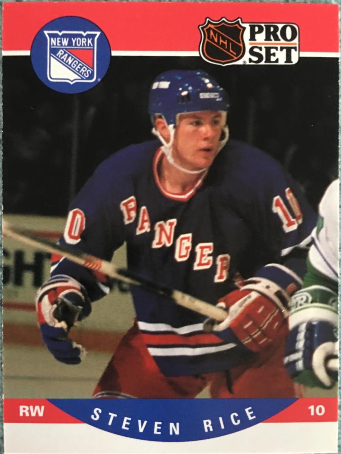 Steven Rice #626 Hockey Cards 1990 Pro Set