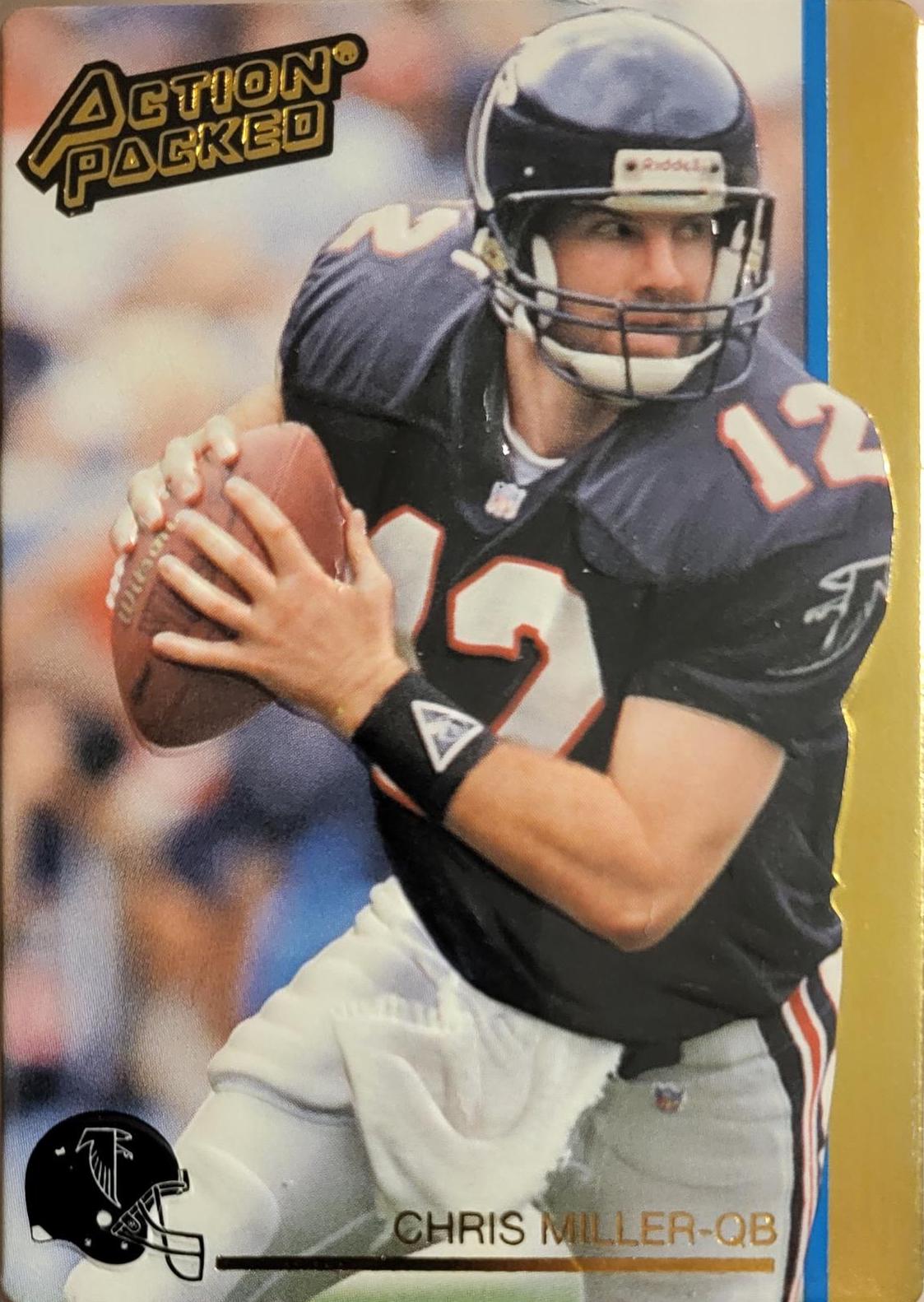Chris Miller #4 Football Cards 1992 Action Packed