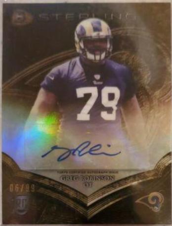 Greg Robinson #BSAGR Football Cards 2014 Bowman Sterling Autograph