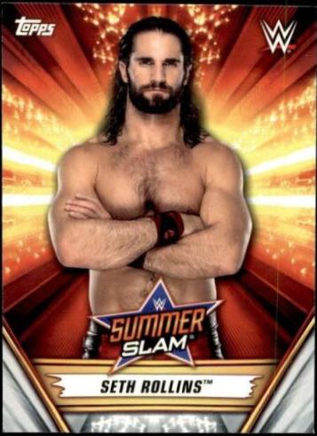 Seth Rollins #16 Wrestling Cards 2019 Topps WWE SummerSlam