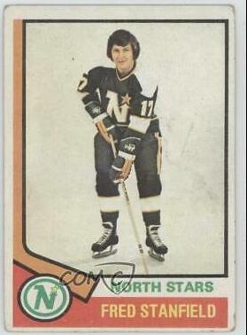 Fred Stanfield #31 Hockey Cards 1974 Topps