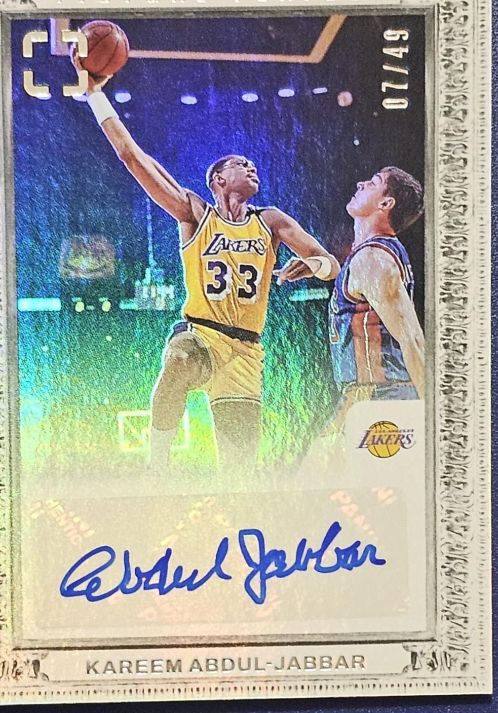 Kareem Abdul-Jabbar #10 2024 Panini Photogenic Picture Perfect Signature Basketball