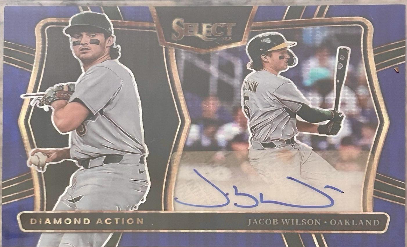 Jacob Wilson #DAS-JW 2025 Panini Select Baseball Diamond Action Signatures