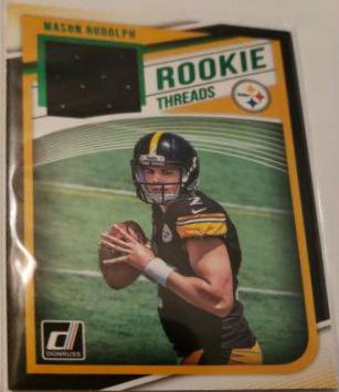 Mason Rudolph #5 Football Cards 2018 Donruss Rookie Threads