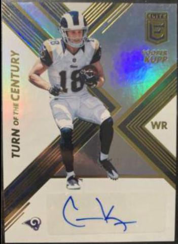 Cooper Kupp #TC-39 Football Cards 2017 Panini Donruss Elite Turn of the Century Autographs