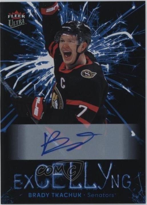 Brady Tkachuk #EC-26 2024 Fleer Ultra Excellyng Autograph Hockey