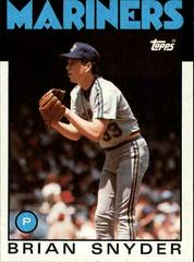 Brian Snyder #174 Baseball Cards 1986 Topps Prices