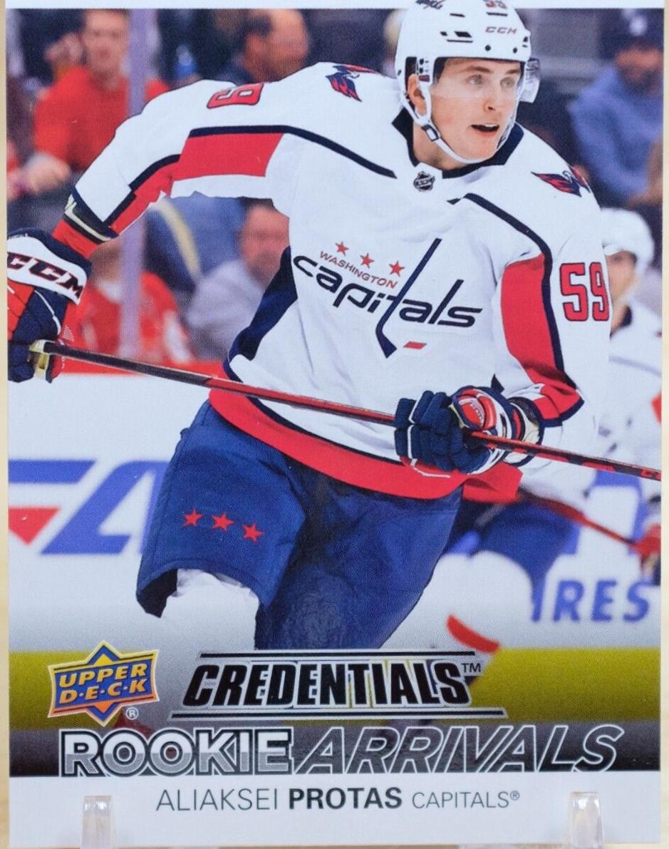 Aliaksei Protas #RA-35 Hockey Cards 2021 Upper Deck Credentials Rookie Arrivals