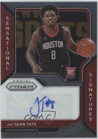 Jae'Sean Tate Basketball Cards 2020 Panini Prizm Sensational Signatures