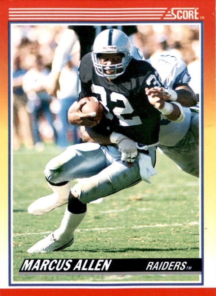 Marcus Allen #230 Football Cards 1990 Panini Score