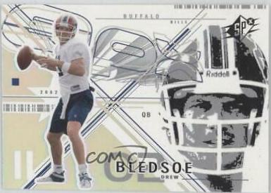 Drew Bledsoe #1 Football Cards 2002 Spx
