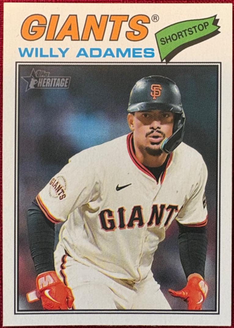 Willy Adames #327 2026 Topps Heritage Baseball
