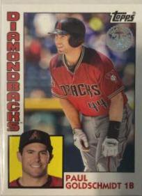Paul Goldschmidt #T84-14 Baseball Cards 2019 Topps 1984 Baseball
