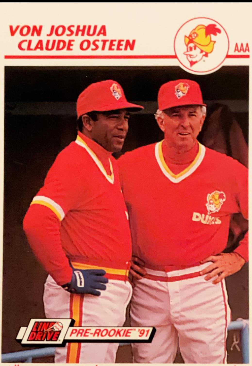 Von Joshua/Claude Osteen #25 Baseball Cards 1991 Impel Line Drive