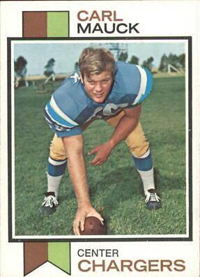 Carl Mauck #92 Football Cards 1973 Topps