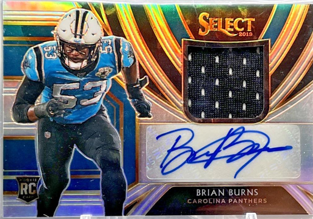 Brian Burns #RS-23 2019 Panini Select Football Rookie Signatures