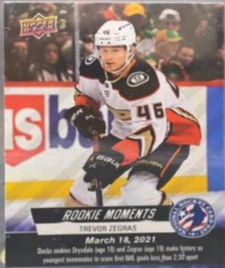 Trevor Zegras #USA-16 Hockey Cards 2022 Upper Deck National Hockey Card Day USA