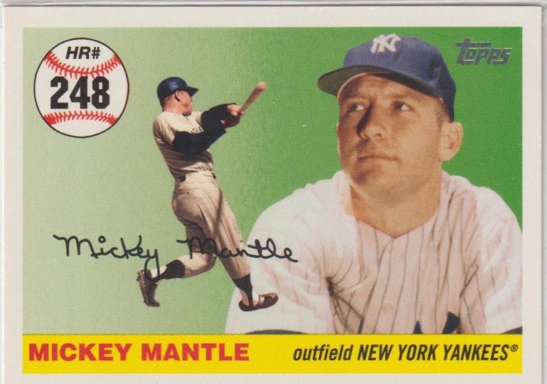 Mickey Mantle #MHR248 2007 Topps Mickey Mantle Home Run History Baseball