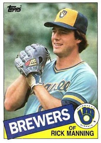 1985 Topps Rick Manning #603 card