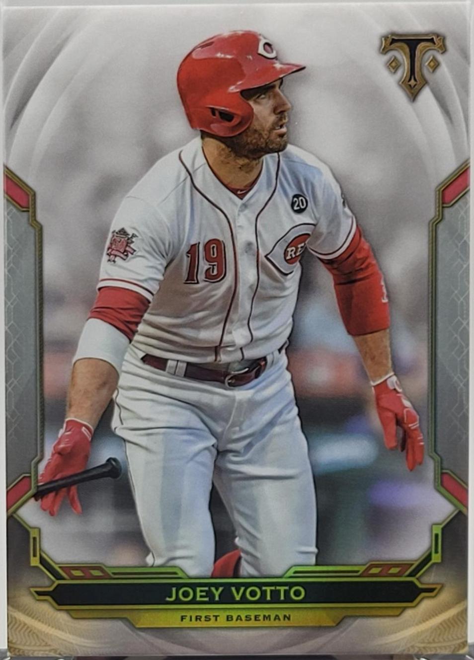 Joey Votto #79 Baseball Cards 2019 Topps Triple Threads