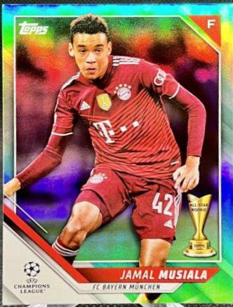 Jamal Musiala #51 Soccer Cards 2021 Topps UEFA Champions League