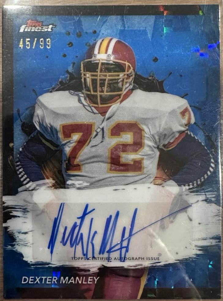 Dexter Manley [Blue Checkerboard Refractor] #FA-DM