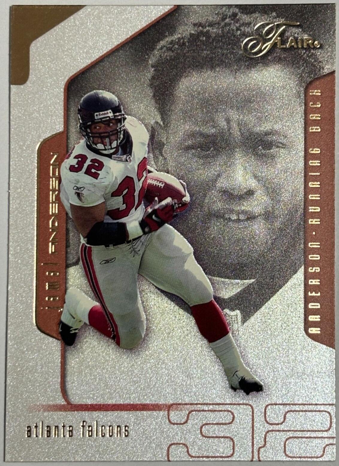 Jamal Anderson #8 Football Cards 2002 Flair