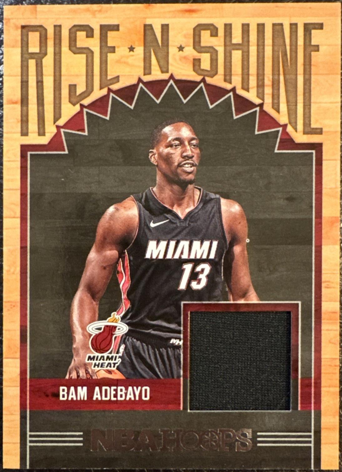 Bam Adebayo #RS-BAD 2017 Panini Hoops Rise N Shine Memorabilia Basketball