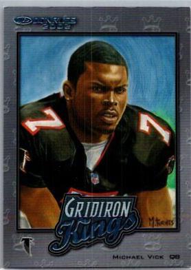 Michael Vick #GK-20 Football Cards 2002 Panini Donruss Gridiron Kings