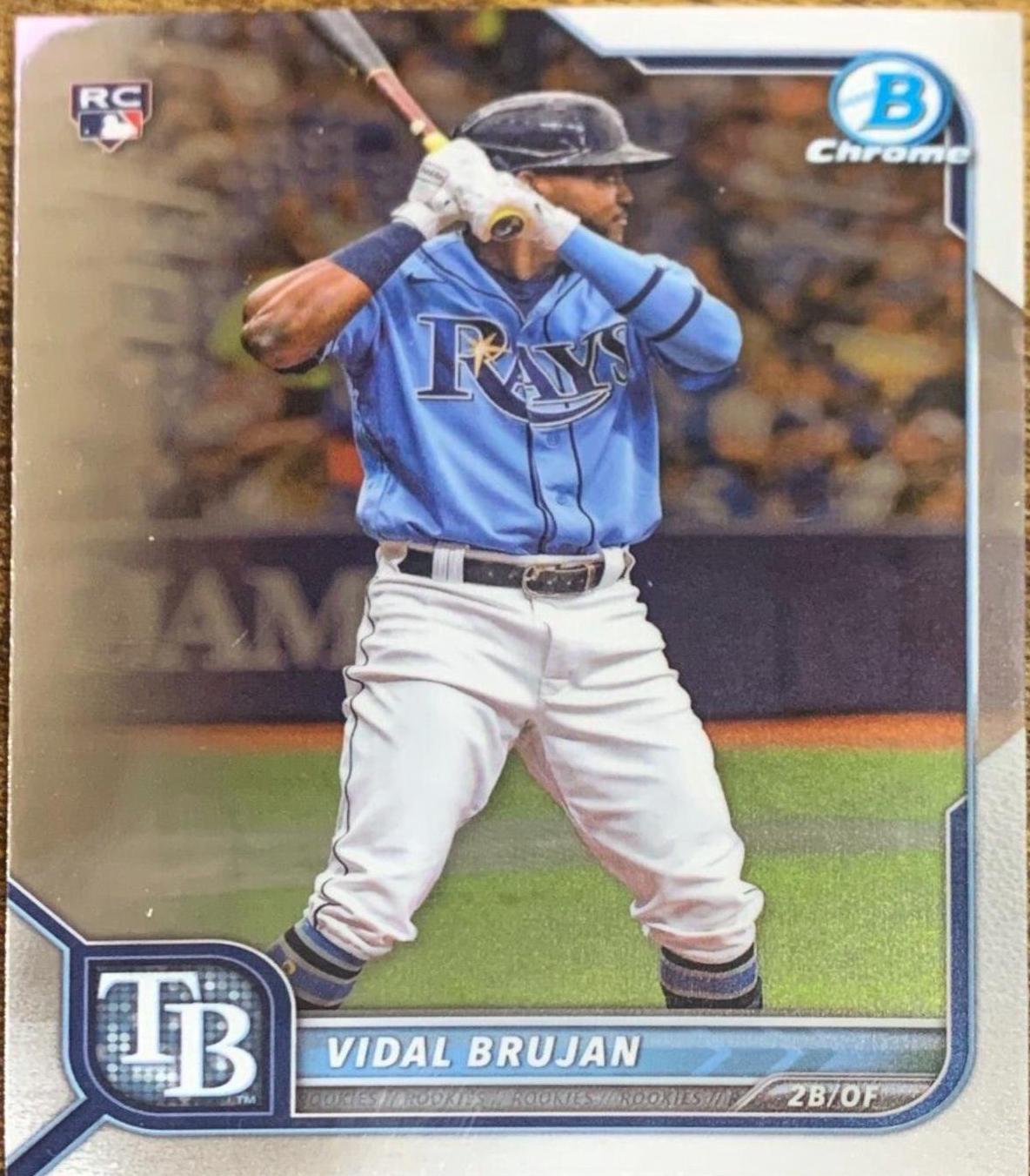 Vidal Brujan #89 Baseball Cards 2022 Bowman Chrome