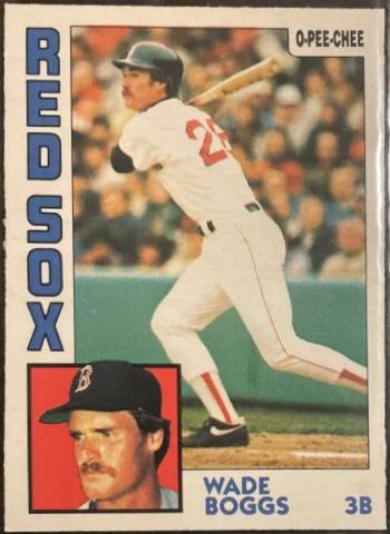 Wade Boggs #30 Baseball Cards 1984 O Pee Chee