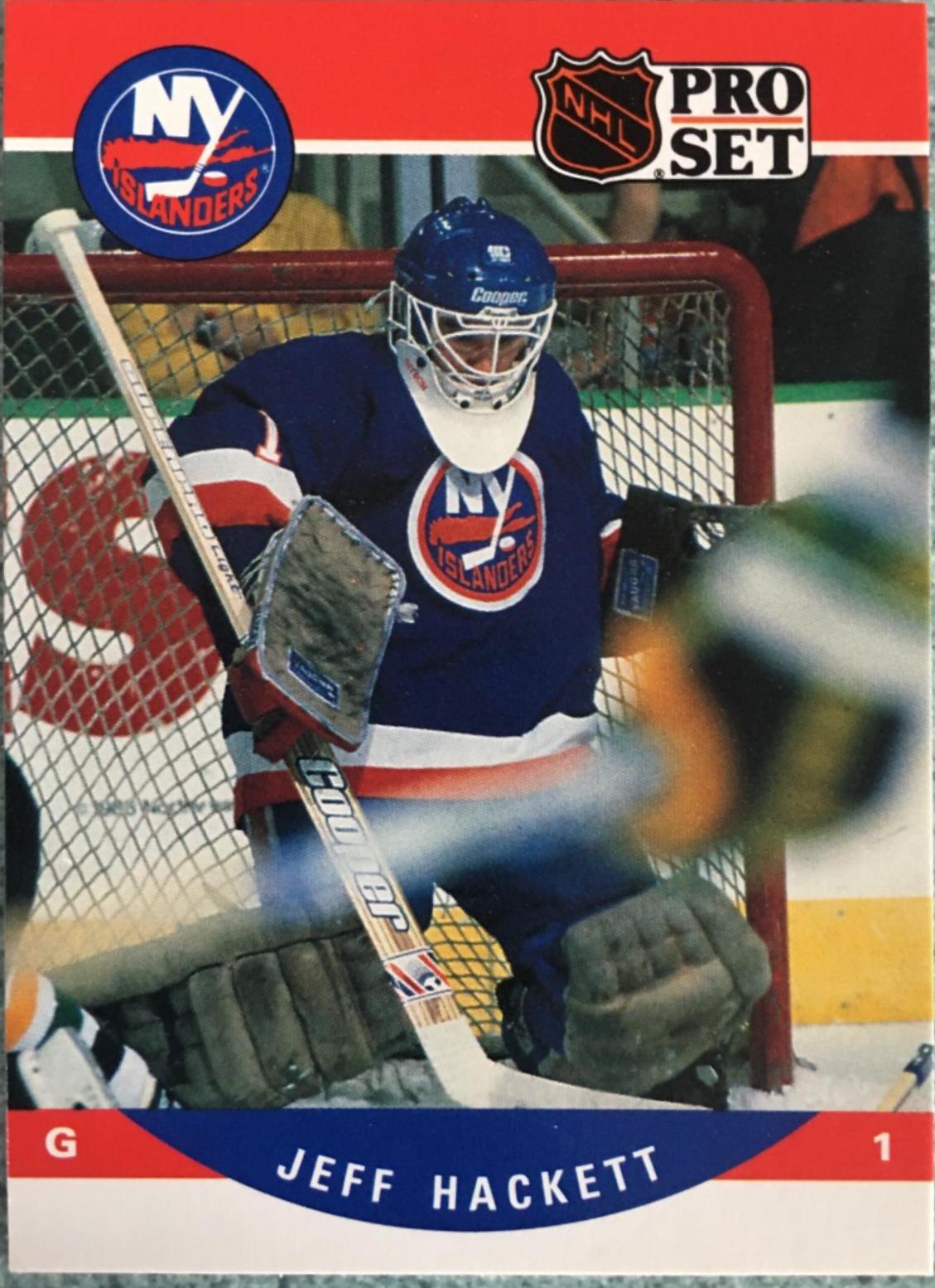 Jeff Hackett #624 Hockey Cards 1990 Pro Set
