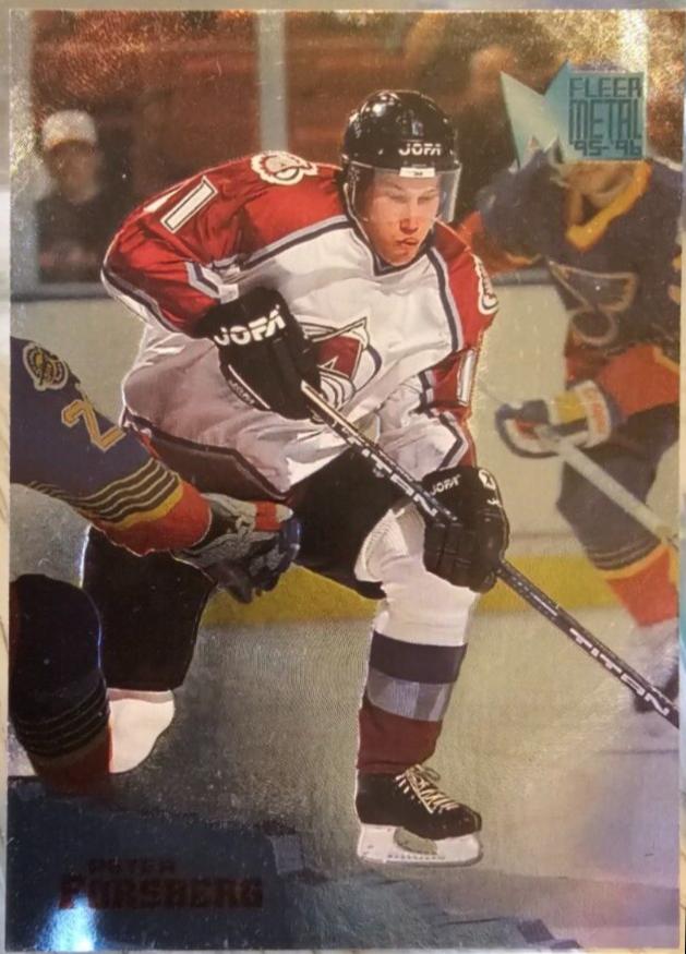 Peter Forsberg #32 Hockey Cards 1995 Fleer Metal