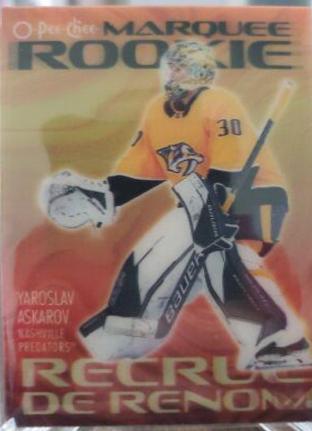Yaroslav Askarov #3D-YA Hockey Cards 2023 O-Pee-Chee 3-D Marquee Rookie
