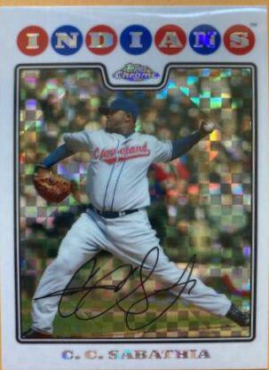 C. C. Sabathia #75 Baseball Cards 2008 Topps Chrome