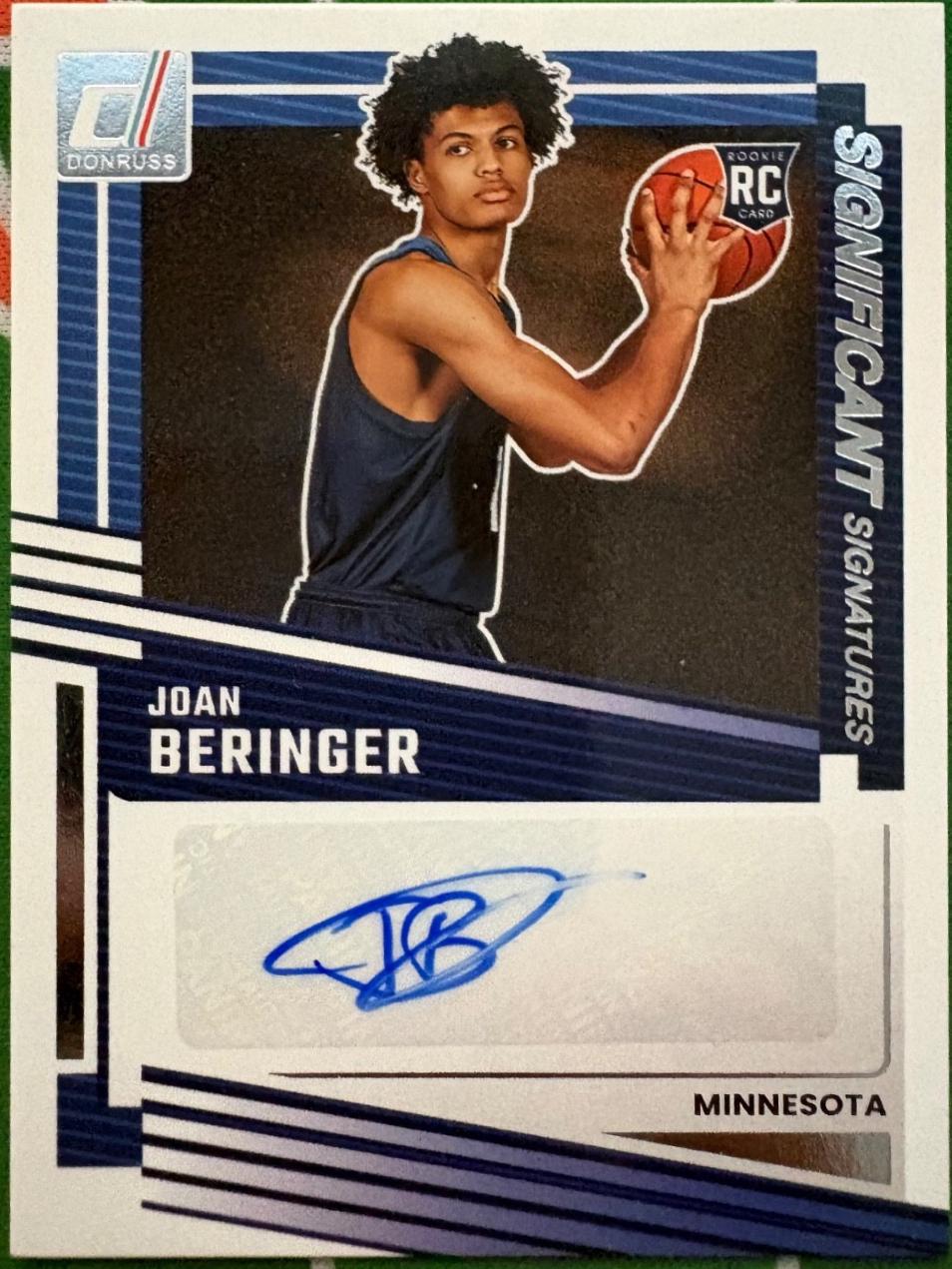 Joan Beringer #30 2025 Panini Donruss Significant Signature Basketball